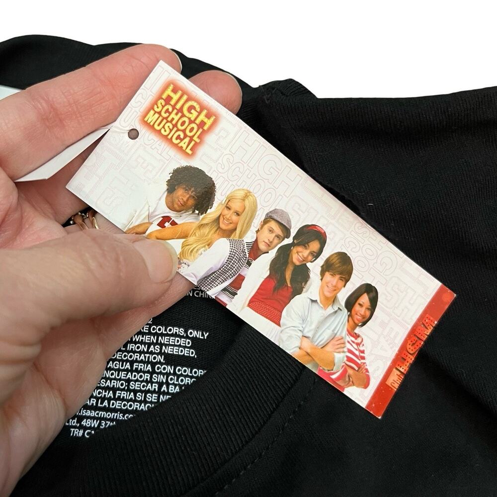 High School Musical Womens Troy Bolton Tshirt Large Short Sleeve Crew Neck Black - Picture 6 of 7